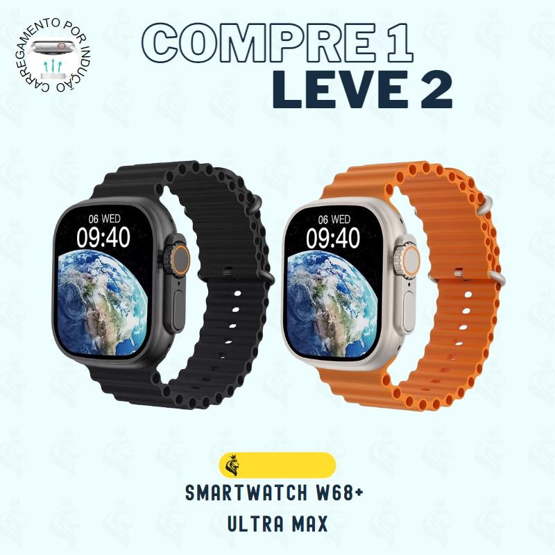 Smartwatch W68+ Ultra Max Serie 8 49mm [COMPRE 1 LEVE 2] - Trava Para Pulseiras | [FRETE GRÁTIS]