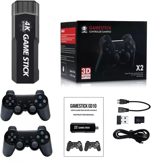 Game Stick 4K Retro Gd10 35.000 Jogos 2 Controles Sem Fio Original [FRETE GRÁTIS]